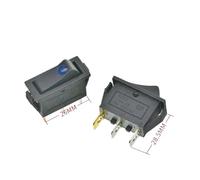 10pcs/lot Rocker Switch Rice Cooker Frying Pan Small Ship Type Electrical Power Supply Push Button KCD3 Lamp 2/3 Pins NWPNLXEA(G (10PCS))