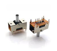 10pcs/Lot TS-23E02 toggle switch AT10 double reset four fixed feet Lever switch Vintage radio switch 8Pin toggle reset switch