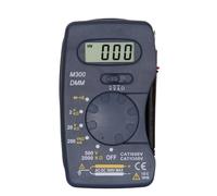 10Pcs/lot Ultra-thin Digital Multimeter M300 Mini Pocket Integrated Multimeter AC DC Ammeter Voltmeter Ohmmeter BatteryTest Test de capacité et d'inductance