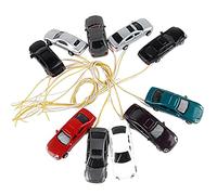 10pcs Lumière Du Torchage Peint Modèles Maquette Voitures échelle N (1 à 150) EC150-3