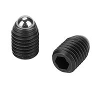 10Pcs M12 Vis À Billes Plongeur À Bille Hexagonale Ressort Plongeur À Billes en Acier au Carbone À Billes Ressort Plongers(M12*16)