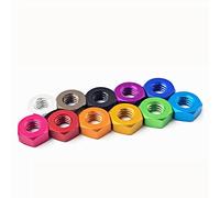 10pcs M3 M4 M5 M6 Écrous hexagonaux en alliage d'aluminium anodisé coloré-M3, vert