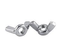 10pcs M3-M8 SS316 DIN315 Écrous en Acier Inoxydable Écrous à Oreilles Noix de Papillon Kits pour Attache(M3)