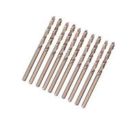 10pcs M35 HSS au cobalt Forets HSS-CO à Percussion, 2.5mm Foret Hélicoïdal Professional Forets à Métaux en Acier pour le perçage dans l'inox acier inoxydable, fer et autres métaux