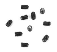 10pcs M4 Vis à Filetage à Bille Ressort Plongeur à Bille à Ressort en Acier au Carbone Plongeur à Bille à Filetage à Vis Hexagonale(M4*6)