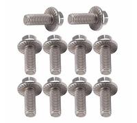 10pcs M6 en acier inoxydable SS304 tête à embase à tête creuse vis à six pans creux à vis à tête à tête cylindrique boulons attache(M6*20)