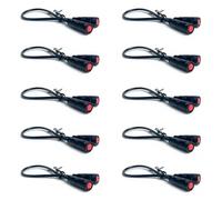 10PCS M8 2/3/4/5/6 Pin E-Bike Speed Sensor Extension Cable - Male to Female Waterproof Connector Wire for Electric Bicycle, Motor, Controller, Display(Female to Female -2P x10Pcs)