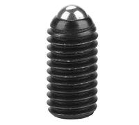 10pcs M8 Fileté Vis à Billes Noir Ressort Poussoirs en Acier au Carbone Ensemble Hexagonale Douille Ressort Plongeur(M8*16)