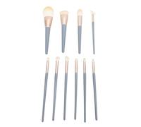 10pcs Makeup Brush Set Fiber Pristles Brists Bross en poudre en poudre Brosse cosmétique professionnelle pour le visage Eye