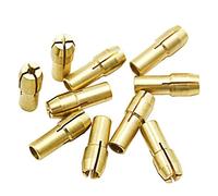 10Pcs Mandrins en laiton Perceuse Pinces 0.5-3.2mm Accessoires pour Dremel outils rotatifs Tige 4.3mm