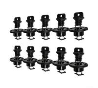 10pcs Marine Drain Valve Plastic Black for Kayak Boat