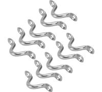 10Pcs Marine Eye Straps 316 Stainless Steel Boat Top Pad Eyes Deck Loops for 1/16?3/8in Rope