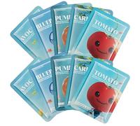 10pcs Masque Visage Enfant Bio Masques pour Le Visage Hydrate Et Nourrit Apaise La Peau Unifie Le Teint Un Cadeau Attentionné pour Vos Proches Convient à Tous Les Types de Peau 25ml/Pcs
