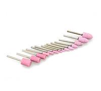 10pcs meules en pierre montées abrasives réglées, outil de meulage pour la rectifieuse rotative, 3mm