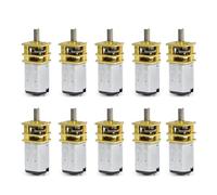 10pcs Micro N20 Gear Motor DC 3V-6V 50RPM 100RPM Vitesse lente Mini 9mm Full Metal Gearbox Gear Reducteur Motor Car Electronic Lock