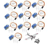 10PCS Micro Servo Moteurs 9G SG90, Kit de Moteur Micro servomoteur, Servomoteur 9G Micro Servo Motor, Mini Servo 9g Servo Kit Compatible pour Robots RC, Bateau Volant, Hélicoptères, Avions