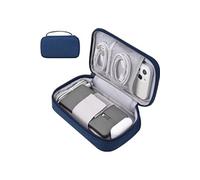10PCS Mini Sac de Voyage Etui de rangement bleu 7.8 x 4.7 x 2.1 inches pour Chargeur Apple, accessoires câbles ,cordons, disque dur externe, banque