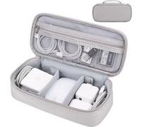 10PCS Mini Sac de Voyage Étui de rangement gris claire pour Chargeur Apple, accessoires câbles ,cordons, disque dur externe, banque d'alimentation portable gris G