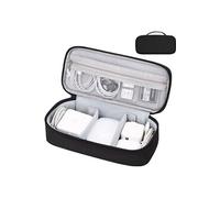 10PCS Mini Sac de Voyage Etui de rangement noir pour Chargeur Apple, accessoires câbles ,cordons, disque dur externe, banque d'alimentation portable