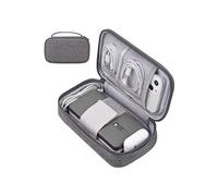 10PCS Mini Sacs de Voyage Étui de rangement gris foncé 7.8 x 4.7 x 2.1pouces pour Chargeur Apple, accessoires câbles ,cordons, disque dur externe, banque d'alimentation portable Gris G