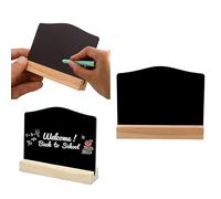 10PCS Mini Tableau Noir Bois Mini Ardoise De Table Ardoise Craie Restaurant Chevalet Ardoise Ardoise De Table Pour Table Mariage Restaurant Anniversaire