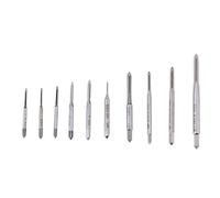 10pcs Mini Vis Taraudeuses à Tarauds Taraudés Métriques Robinet de Filetage de Tarauds Machine à Main M1-M3.5