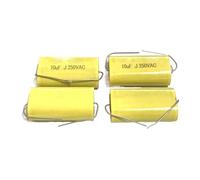 10PCS MKP Axial Audio Electrodeless Capacitor 250V 1UF 1.5 1.8 2.2 2.7 3.3 4 4.7 5.6 6.8UF 8.2 10 12 15 18 20 22 33 47UF NWPNLXEA(250V20UF(206))