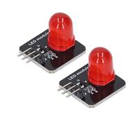 10Pcs Module LED 3.3V-5V Opération Facile Lumière Décorative Ampoule à Puce LED pour la Décoration de la Maison (MRB050A Rouge)