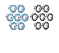 10pcs MR106 2RS 6x10x3 mm Rubber Sealed Miniature Deep Groove Ball Bearing 623 686 687 688 695 6700 6701 RS 6 * 10 * 3 ABEC-3(695-2RS 5x13x4mm)