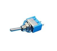 10Pcs MTS-101 2 Pin SPST Switch ON-OFF 2 Position AC125V/6A 250V/3A 6mm Blue Toggle Switches NWPNLXEA