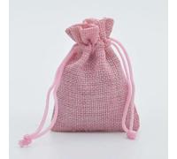 10pcs Multicolore Cordon De Serrage Pochette 7x9/9x12/10x14/13x18/15x20cm Coffret Cadeau pour L’Emballage Cadeau Mariage Party Festival, Linen Light Pink, 15x20cm