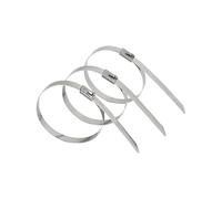 10pcs Multifunctional Metal Cable Ties 7.9mm Stainless Steel 304 Zip-Exhaust Locking Cable Tie 150-500mm NWPNLXEA(250mm)