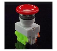10Pcs mushroom head emergency stop button switch LAY37-11ZS Y090 self-locking button NWPNLXEA