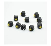 10pcs Mute button 6 * 6 * 7.3mm Silent switch wireless wired button switch yellow Push button switch