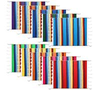 10pcs Napperons Lavables Chemin de Table Mexicain 18,1 X 12,6 Pouces Couverture Mexicaine pour la Décoration de Fête Mexicaine ou de Mariage