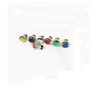 10PCS no lock switch 12MM red green yellow reset switch/push button switch without lock round button DS-318 NWPNLXEA(Rot)