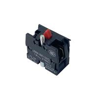 10pcs NO/NC XB2 Push Button Switch Accessory Block 10A Silver/Brass Red/Green ZB2BE101/102C NWPNLXEA(NC,Silver)
