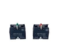 10pcs NO/NC XB2 Push Button Switch Accessory Block 10A Silver/Brass Red/Green ZB2BE101/102C NWPNLXEA(NO NC Each 5pcs,Silver)