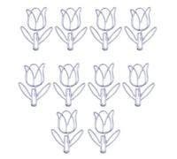 10pcs Novelty Paper Clip Small Metal Paperclip Fichier Metal Book Marker For Binding Paper Document Rose Clip