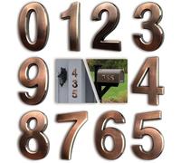 10pcs Numéro de Plaque Maison Numéros de Boîte aux Lettres Numéros de Porte Auto-Adhésifs 0-9 Numéros d'Adresse Plaque Numero