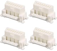 10PCS OBD2 16Pin Female Plug Harness Connector White for Car Diagnostic Plug Interface Scanner