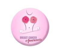 10PCS Octobre Rose 2025 Accessoires Français Octobre Rose Ruban Pin's Broches pour Sensibilisation au Cancer du Sein Roses Octobre Goodies Accessoires Activité (Light Pink,)