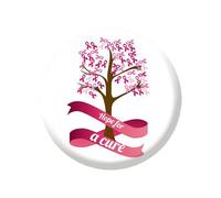 10PCS Octobre Rose 2025 Accessoires Français Octobre Rose Ruban Pin's Broches pour Sensibilisation au Cancer du Sein Roses Octobre Goodies Accessoires Activité (Hot Pink)