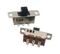 10pcs On-Off 3 Position 6P PCB Panel Slide Switch Panel Vertical Slide Switch 6 Pin Toggle Switch Handle High 5mm