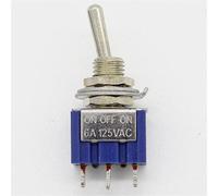 10Pcs ON-Off-ON 3 Pin 3 Position Latching Toggle Switch AC 125V/6A 250V/3A Controls Switches