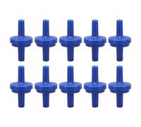10PCS One Way Check Contrôle Valve, PP Plastic Check Valve Anti-Backflow Hose Connector Suitable Tuyau De Raccordement à Double Tête for Fish Tanks Chemical Industry and Equipment (4mm Blue)