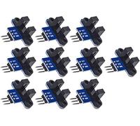 10pcs Optocoupleur de détection de capteur de Mesure de Vitesse Optique à Fente Infrarouge
