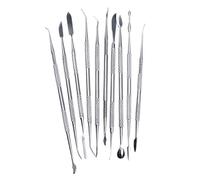 10pcs Outils de Sculpture Argile Poterie en Acier Inoxydable pr Modelage Bricolage Céramique DIY