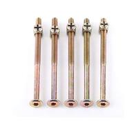 10pcs / pack de meubles en acier carbone boulons et écrous Set avec canon fixation Goujon écrou Fastener connecteur Vis 2019 nouveau,Haute Efficacité(60mm)