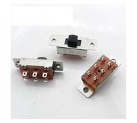 10PCS Panel PCB 6 Pin 3 Position 1.5A250V 3A125V Slide Switch ON-OFF Switch Handle Toggle Power Switch Shank height: 5mm